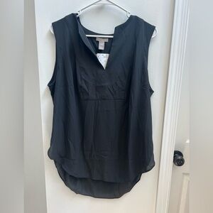 NWT H&M Black Sleeveless Blouse Womens Size Large